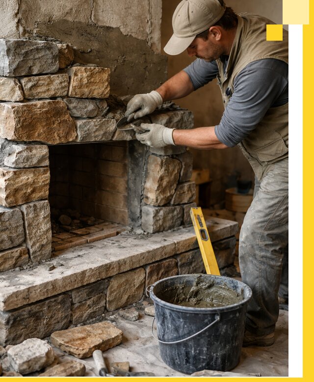 Изготовление и установка каменных каминов под ключ в Усолье-Сибирском