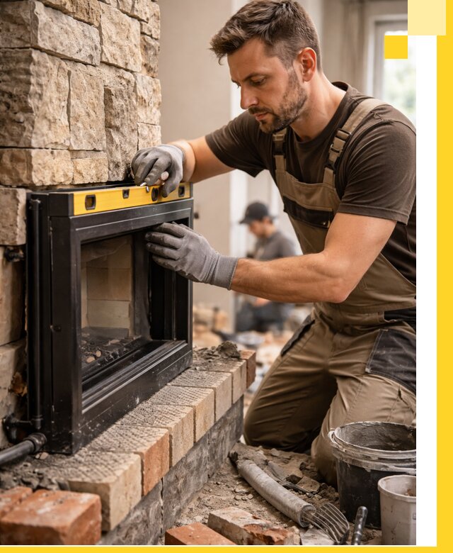 Дровяные камины под ключ в Усолье-Сибирском: монтаж, обустройство