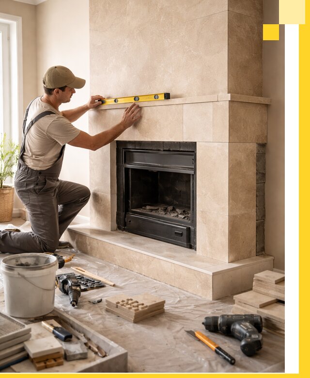 Установка и монтаж каминов в частном доме под ключ в Усолье-Сибирском