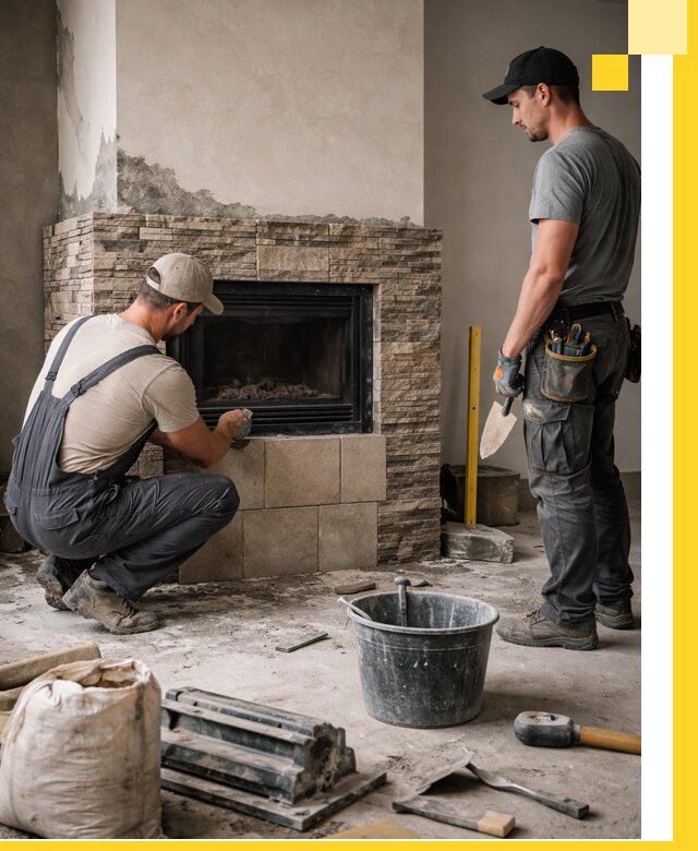 Камины под ключ в Усолье-Сибирском: проект, изготовление и монтаж