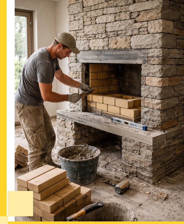 Кладка каминов и камина в Усолье-Сибирском от 25800 р. ЭриданСль