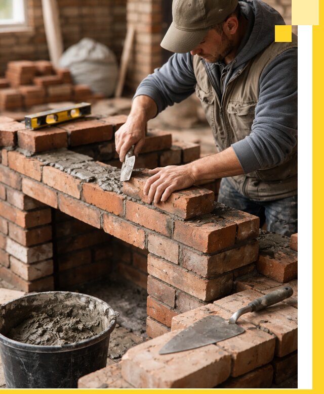 Кладка каминов под ключ в Усолье-Сибирском профессиональная отделка и монтаж