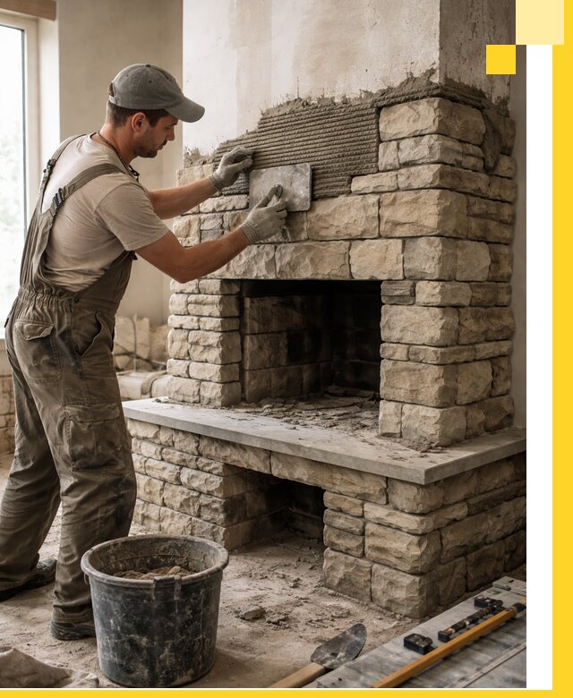 Строительство каминов под ключ в Усолье-Сибирском от проектирования до монтажа