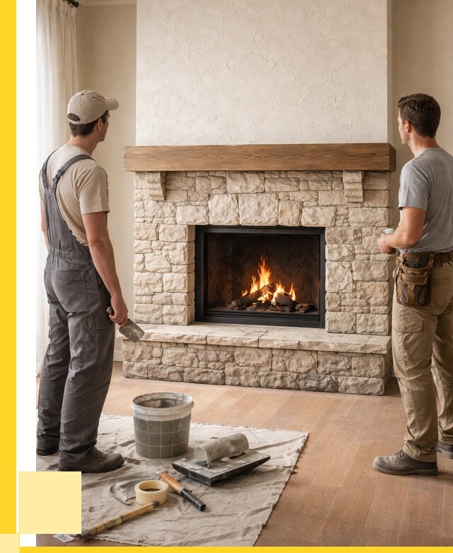 Отделка каминов в Усолье-Сибирском от 6708 р. под ключ | ЭриданСль