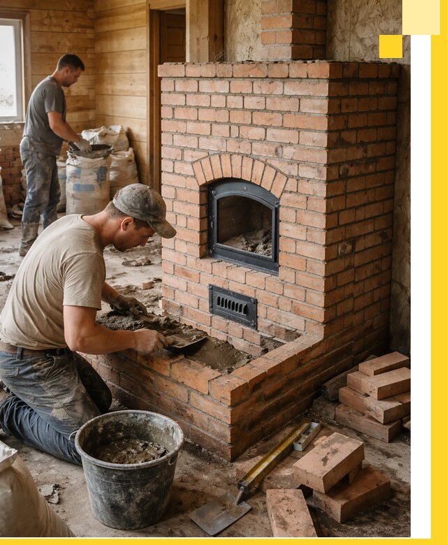 Профессиональное строительство печей в Усолье-Сибирском под ключ