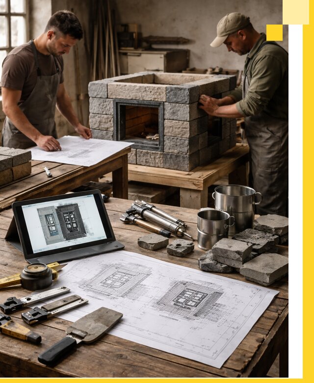 Разработка проектов печей с согласованием и монтажом в Усолье-Сибирском