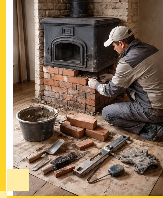 Ремонт печей в Усолье-Сибирском от 12384 р., услуги печника ЭриданСль