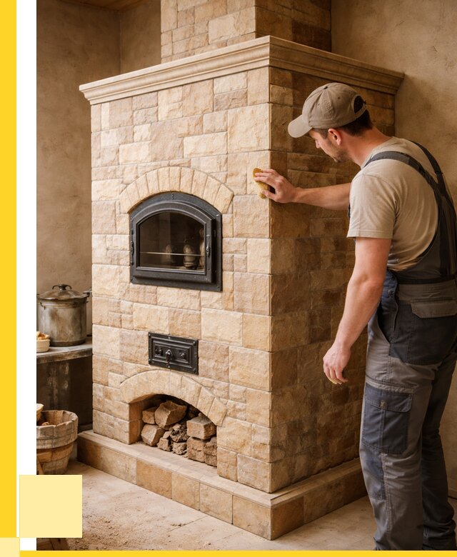 Облицовка печей в Усолье-Сибирском от 4644 р. под ключ | ЭриданСль