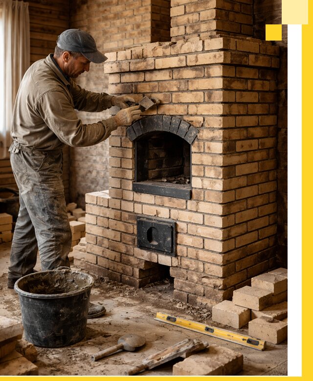 Кирпичные печи под ключ в Усолье-Сибирском: проектирование и кладка
