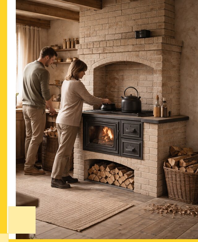 Печи с плитой в Усолье-Сибирском от 46440 р. | ЭриданСль — кирпичная печь