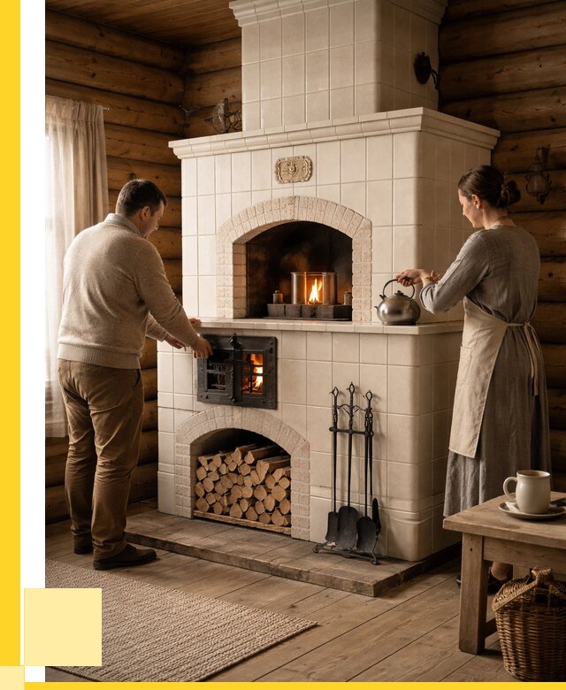 Русские печи в Усолье-Сибирском: установка от 154800 р. ЭриданСль