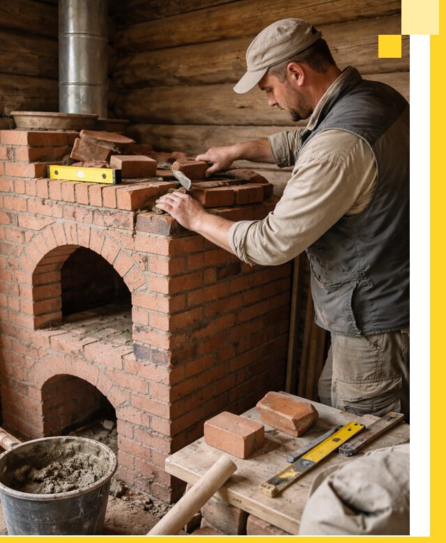 Изготовление и установка русских печей в Усолье-Сибирском под ключ