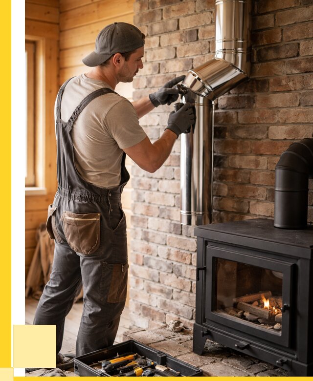 Монтаж дымоходов для печей в Усолье-Сибирском от 7740 р. | ЭриданСль