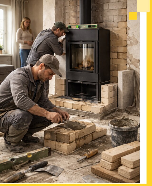 Печи и камины под ключ: проект, установка в Усолье-Сибирском