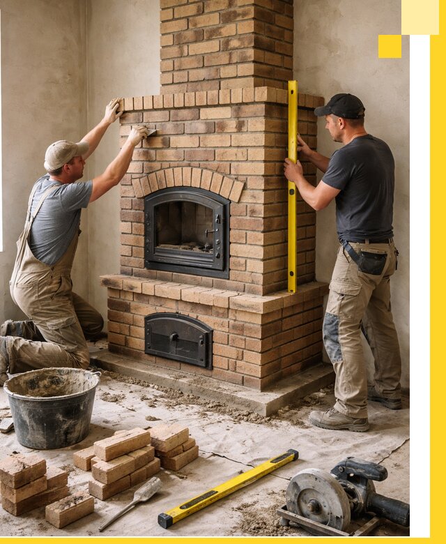 Продажа и установка печей и каминов для дома под ключ в Усолье-Сибирском