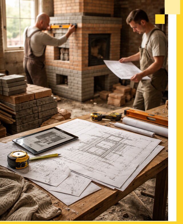 Проекты печей и каминов с индивидуальным дизайном в Усолье-Сибирском