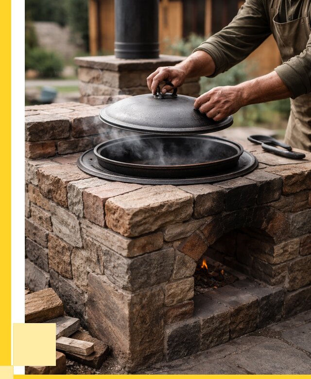 Печи для казана в Усолье-Сибирском по цене от 18576 р. | ЭриданСль