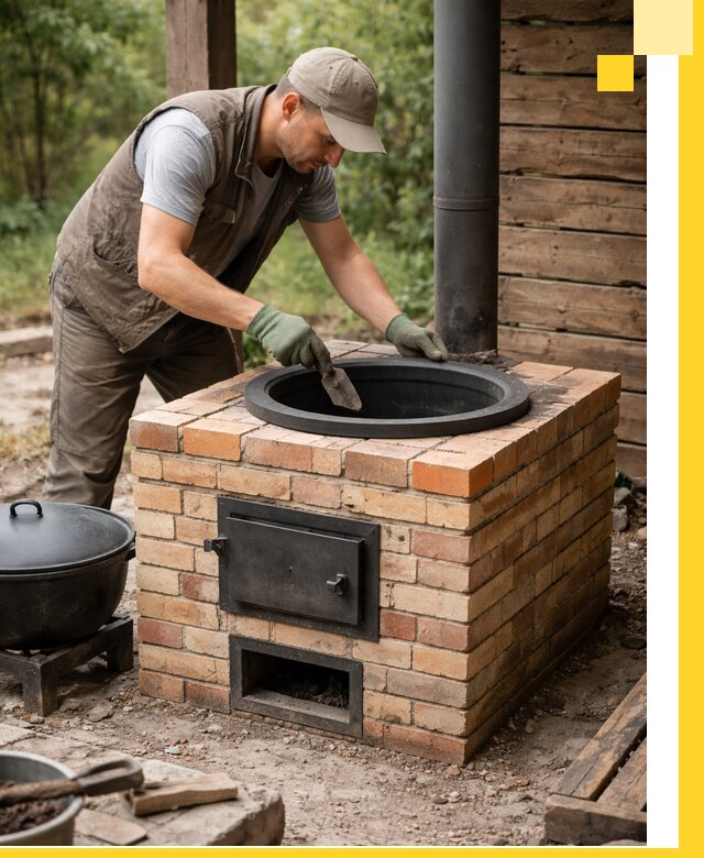 Изготовление и установка печей для казана в Усолье-Сибирском под ключ