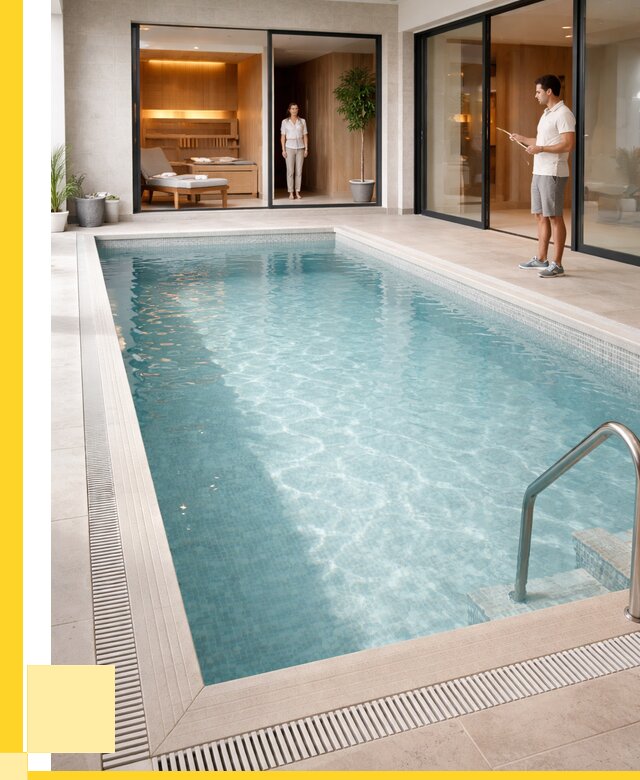 Отделка бассейна пленкой ПВХ в Усолье-Сибирском от 3612 р. - ЭриданСль