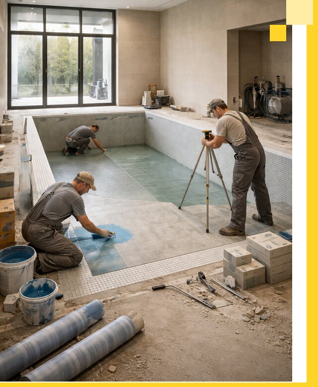 Проект и строительство закрытых бассейнов в Усолье-Сибирском под ключ