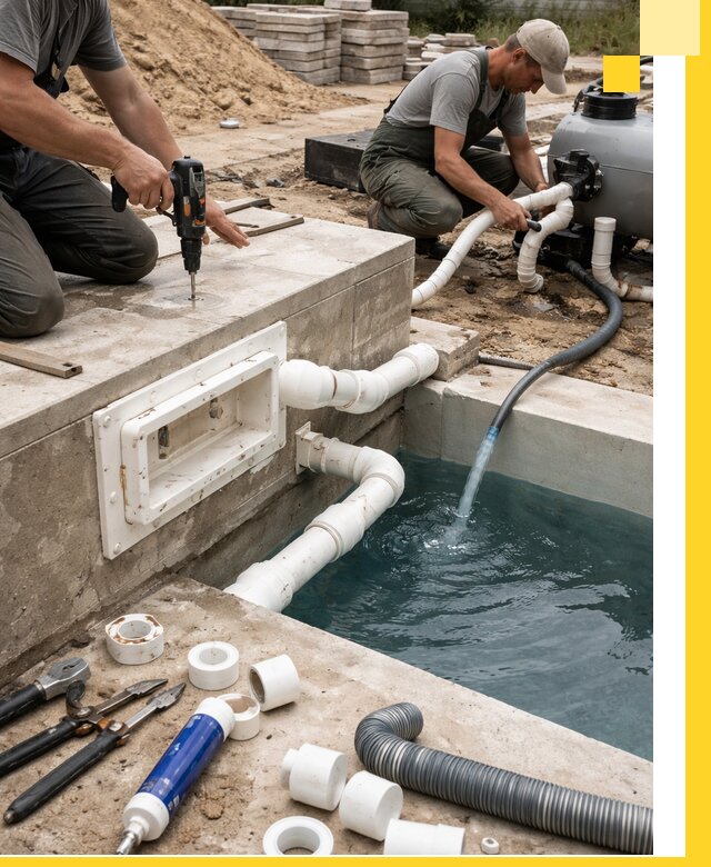 Строительство скиммерных бассейнов под ключ в Усолье-Сибирском