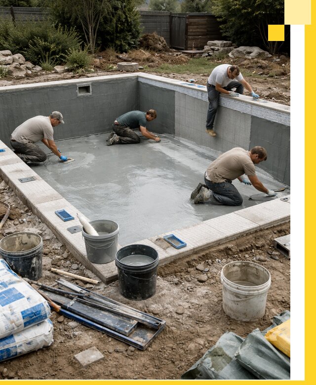 Изготовление и монтаж чаши бассейна под ключ в Усолье-Сибирском