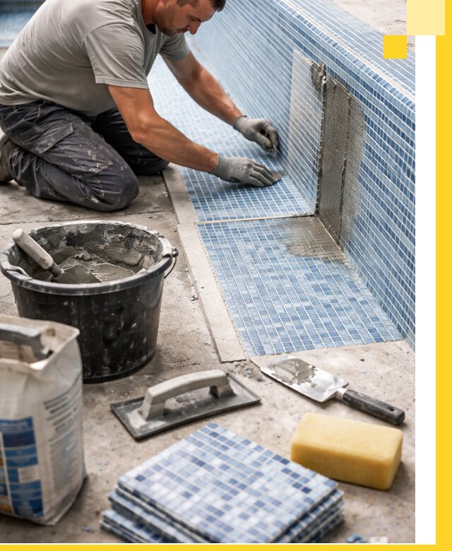 Укладка и ремонт мозаики для бассейнов под ключ в Усолье-Сибирском