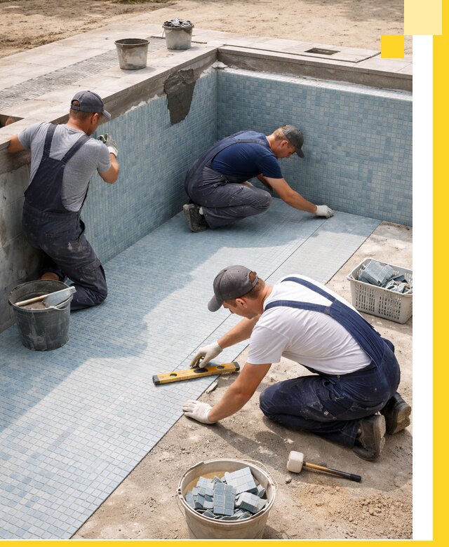 Укладка и установка плитки для бассейнов под ключ в Усолье-Сибирском