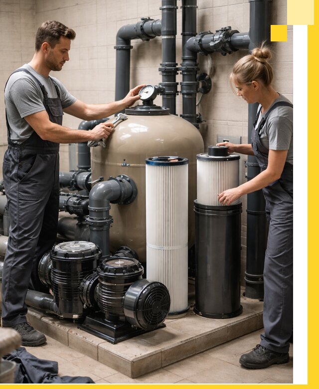 Фильтры и системы фильтрации для бассейнов в Усолье-Сибирском