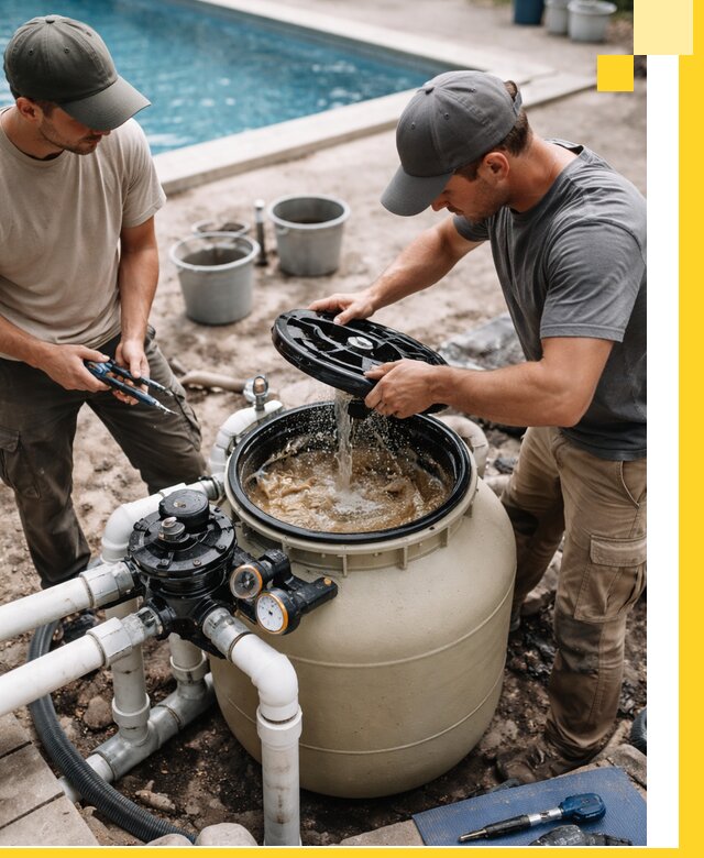 Установка и обслуживание песочных фильтров для бассейнов в Усолье-Сибирском