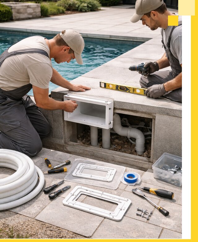 Поставка и установка скиммеров для бассейнов в Усолье-Сибирском