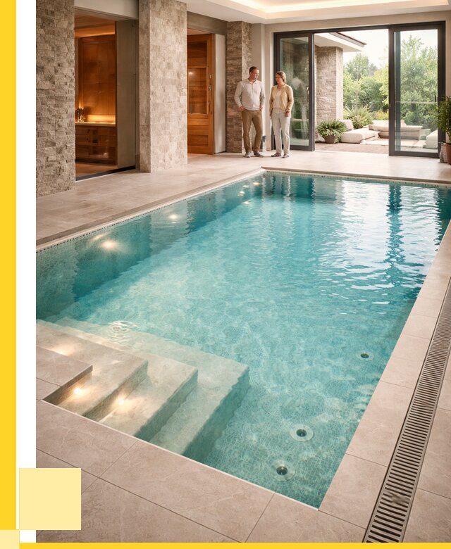 Бассейн во дворе в Усолье-Сибирском: проект, отделка от 1238400 р. | ЭриданСль