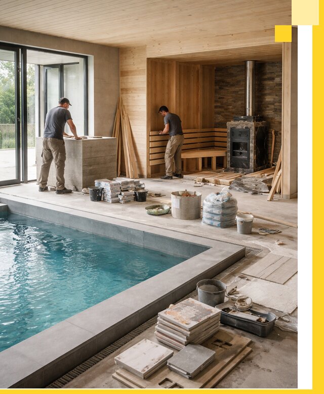 Проектирование и строительство бань с бассейном в Усолье-Сибирском