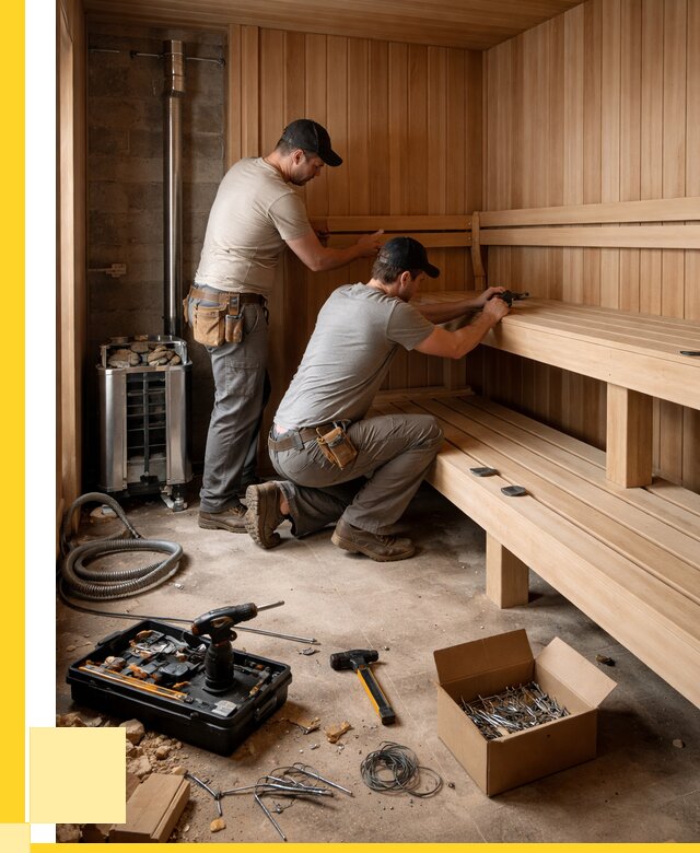 Монтаж саун под ключ в Усолье-Сибирском от 123840 р. | ЭриданСль