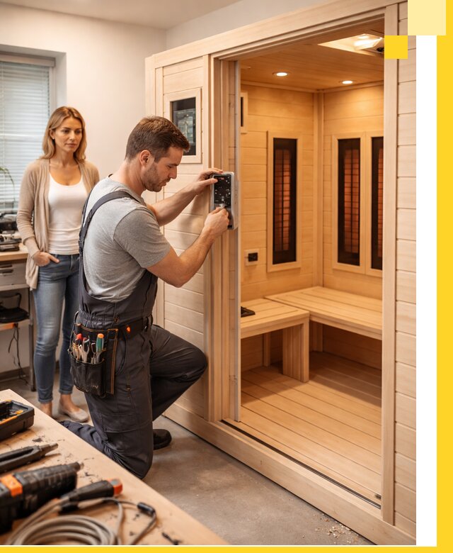 Инфракрасные сауны под ключ в Усолье-Сибирском продажа и установка