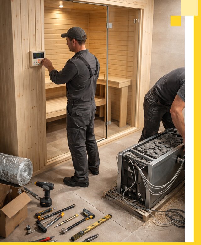 Поставка, установка и монтаж электрических саун в Усолье-Сибирском