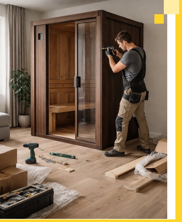 Установка и производство мини саун под ключ в Усолье-Сибирском