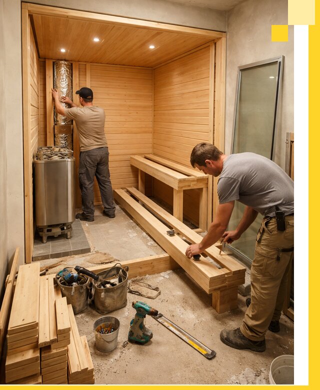 Проектирование и установка домашних саун под ключ в Усолье-Сибирском