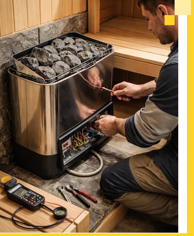 Продажа и установка электрокаменок для саун в Усолье-Сибирском