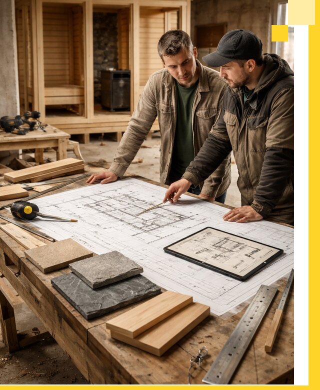 Проекты бань под ключ и планы строительства в Усолье-Сибирском