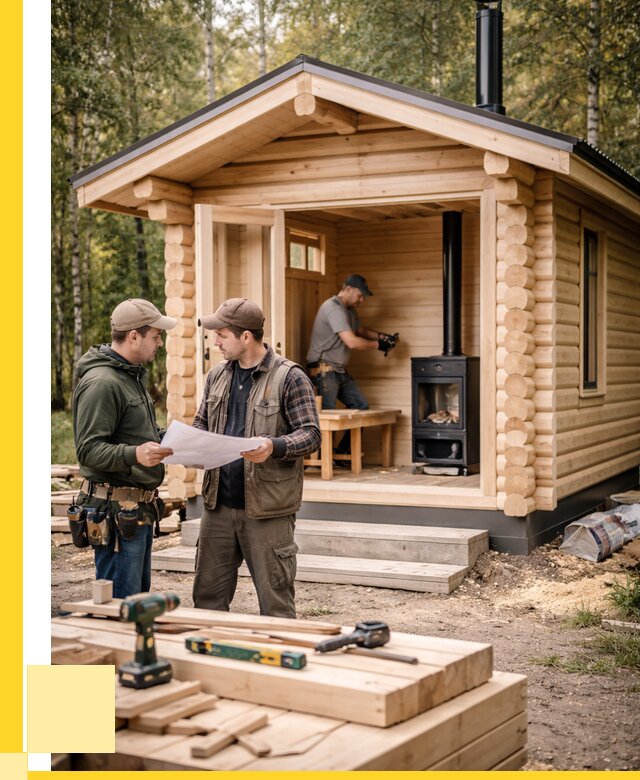 Монтаж бань под ключ в Усолье-Сибирском — от 206400 р. | ЭриданСль