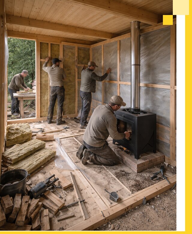 Профессиональный монтаж бань под ключ в Усолье-Сибирском для дома