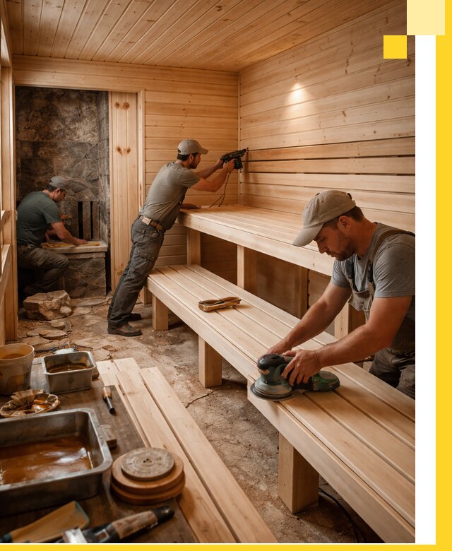 Профессиональная отделка бань в Усолье-Сибирском под ключ, с гарантией