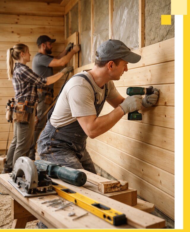 Обшивка бань под ключ в Усолье-Сибирском: отделка стен и потолков