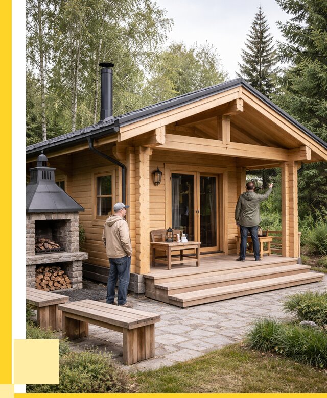 Деревянные бани под ключ в Усолье-Сибирском от 464400 р. | ЭриданСль