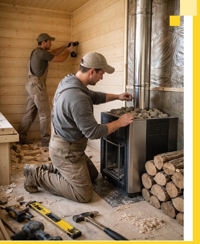 Строительство деревянных бань под ключ в Усолье-Сибирском проекты и монтаж