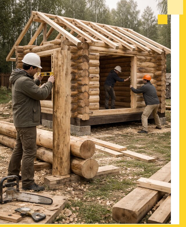 Строительство бань для дачи под ключ в Усолье-Сибирском с доставкой и монтажом