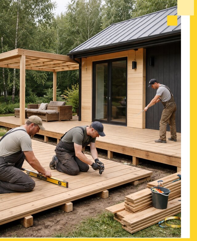 Строительство бань с террасой и бассейном под ключ в Усолье-Сибирском