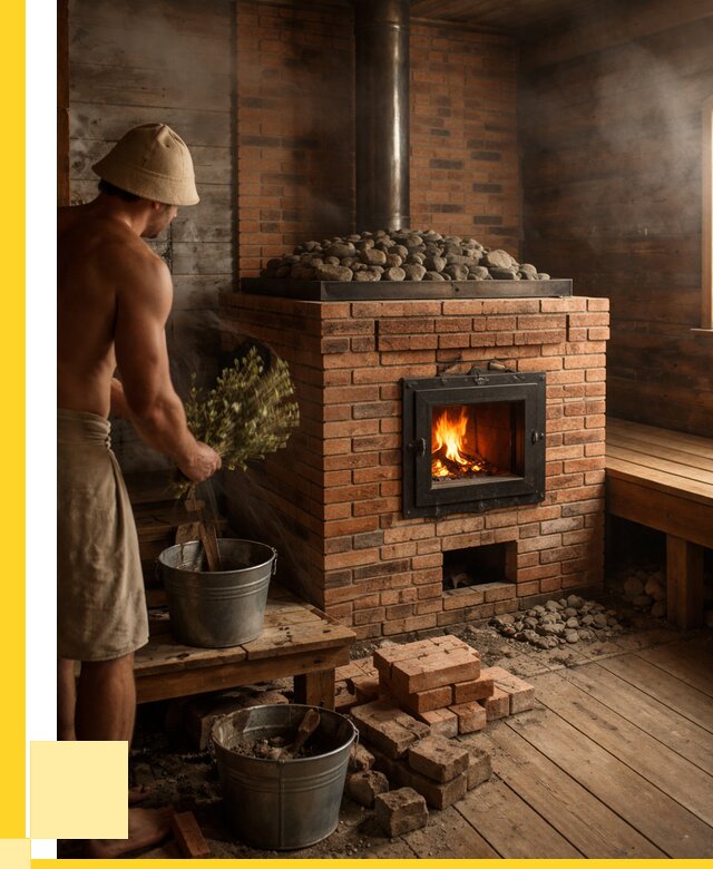 Кирпичные банные печи в Усолье-Сибирском от 92880 р. | ЭриданСль