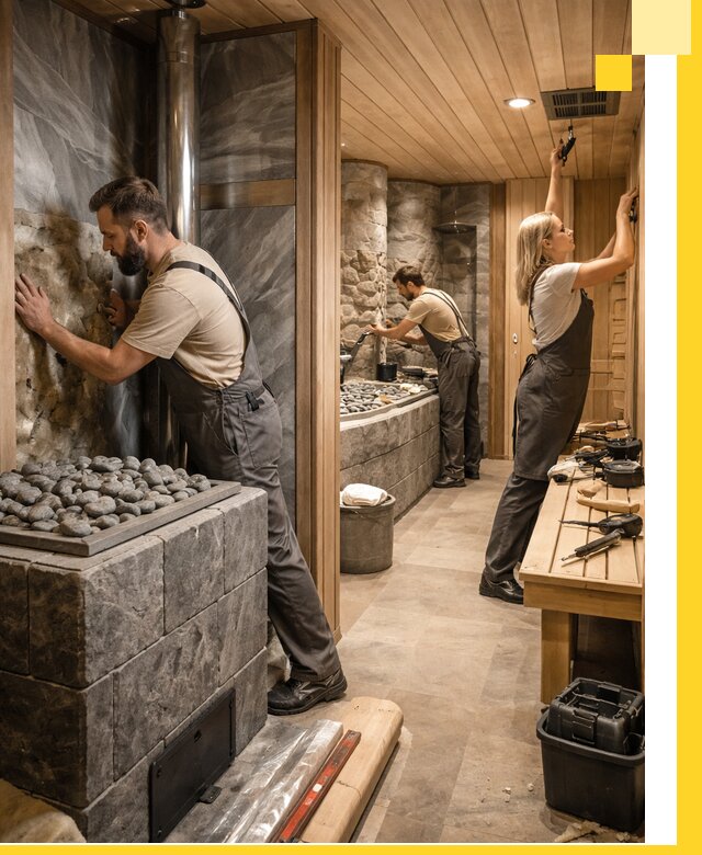 Строительство бань и SPA процедур в Усолье-Сибирском под ключ и отделкой